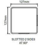 127mm X 127mm 90 Degrees PVC fence post - Full privacy, 7 year Warranty
